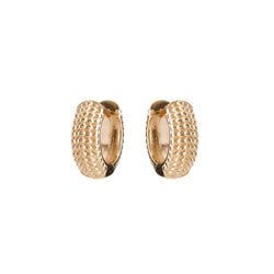 Lucy Gold Dot Hoop Earring