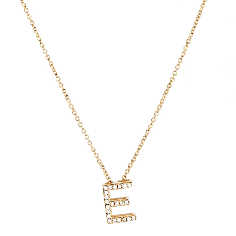 A-Z Initials by Sybella - Gold with Cubic Zirconia