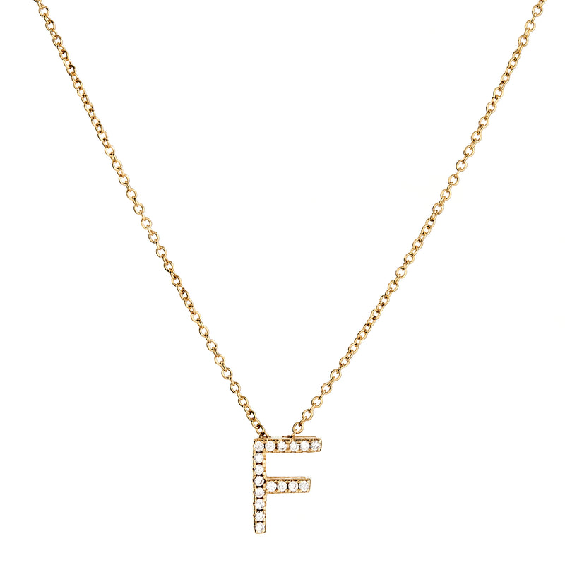 A-Z Initials by Sybella - Gold with Cubic Zirconia