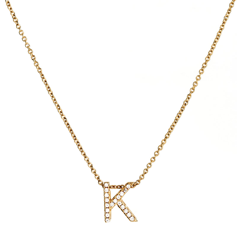 A-Z Initials by Sybella - Gold with Cubic Zirconia