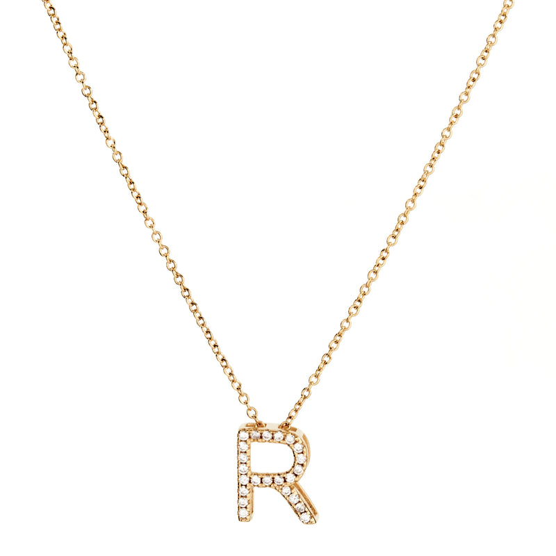 A-Z Initials by Sybella - Gold with Cubic Zirconia