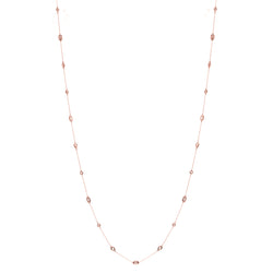 Electra Long Rose Gold Necklace