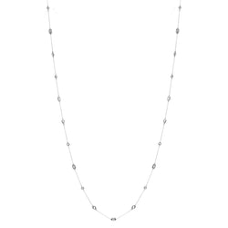 Electra Long Silver Necklace