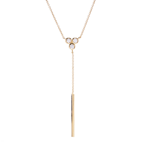 Jade Gold Drop Necklace