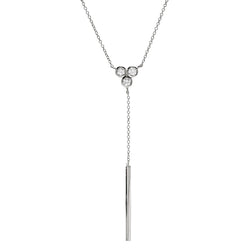 Jade Silver Drop Necklace