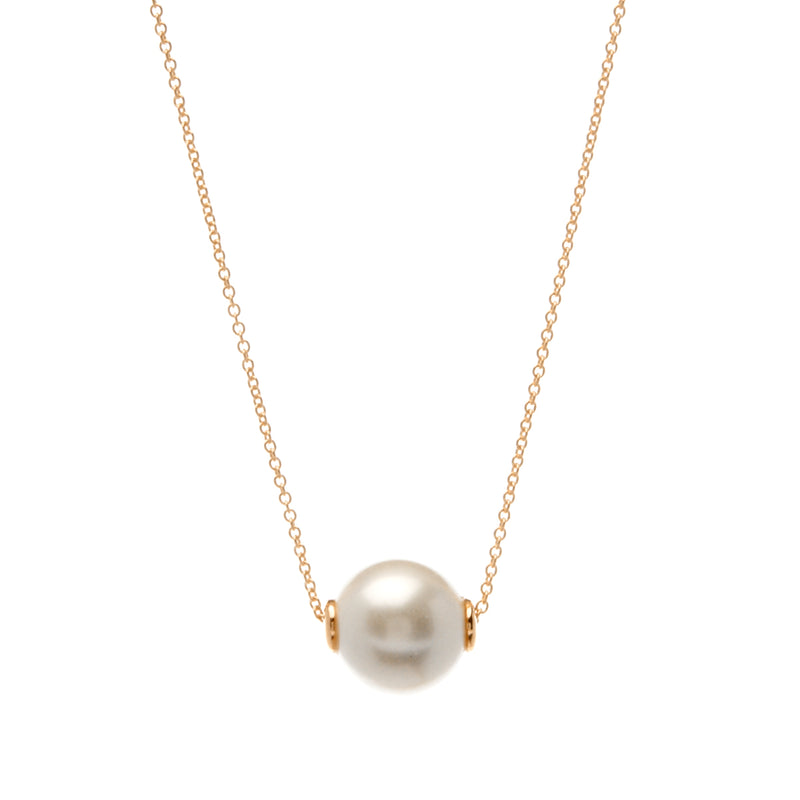 Bella Pearl Gold Necklace
