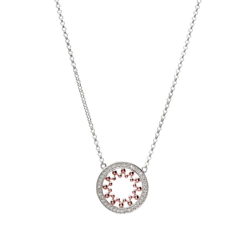 Elize Two Tone Rose Gold Pendant