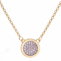 Sage Gold Disc Necklace