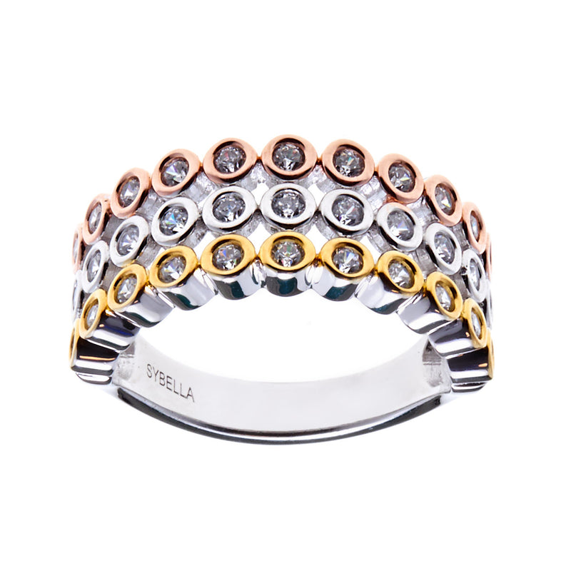 Tori Tri-Coloured Ring