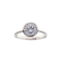 Avery Bezel Silver Ring