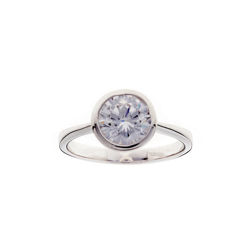 Avery Bezel Silver Ring