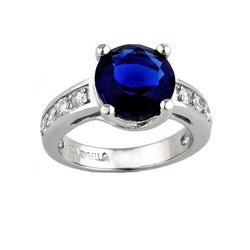 Sapphire Blue Cubic Zirconia Dress Ring