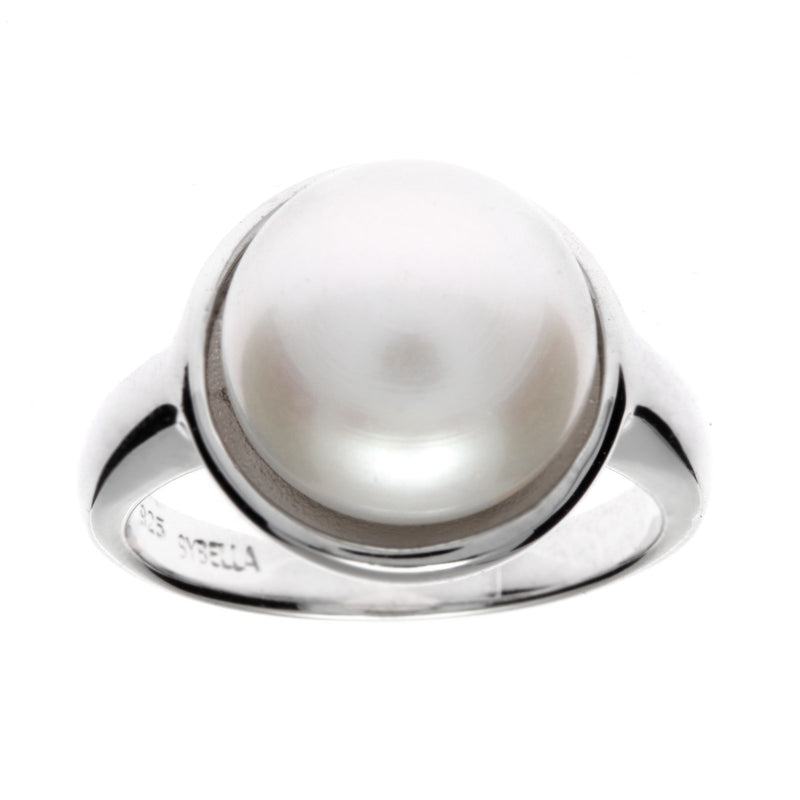 Skye Silver Pearl Ring