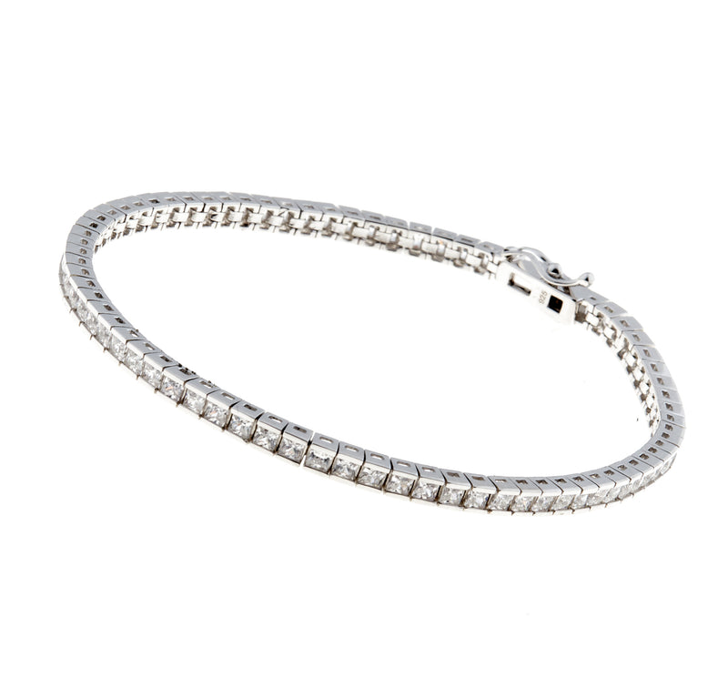 Amoura  Princess Cut Tennis Bracelet