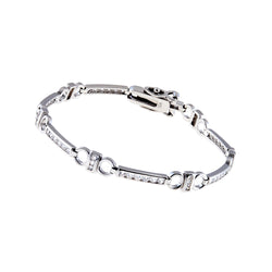 Kanoie Silver Tennis Bracelet