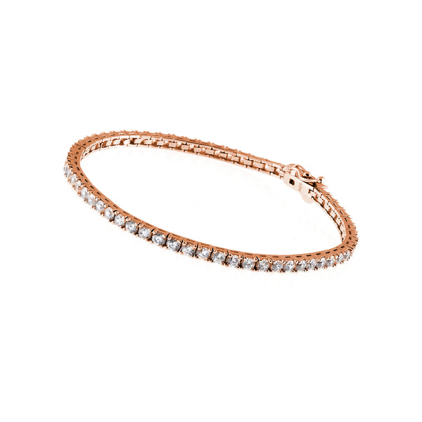 Tatum Rose Gold Tennis Bracelet