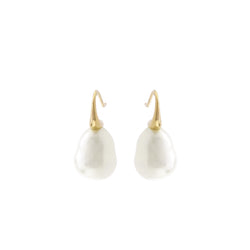 Darcy Baroque Pearl Earrings on Gold Hook