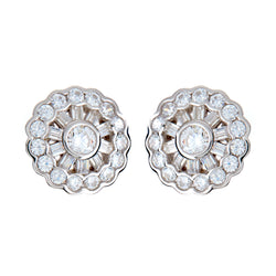 Daisy Silver Stud Earrings