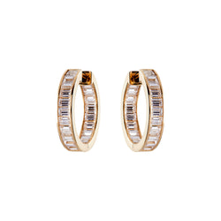 Coco Gold Baguette Hoops
