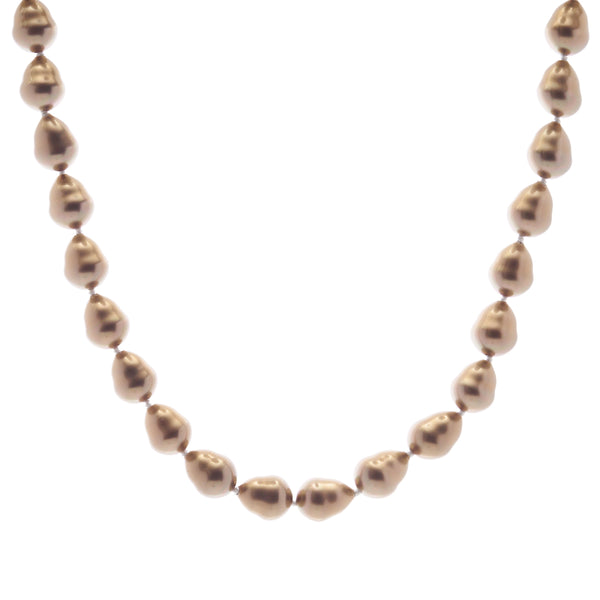 Classic Baroque Coffee Pearl Necklace