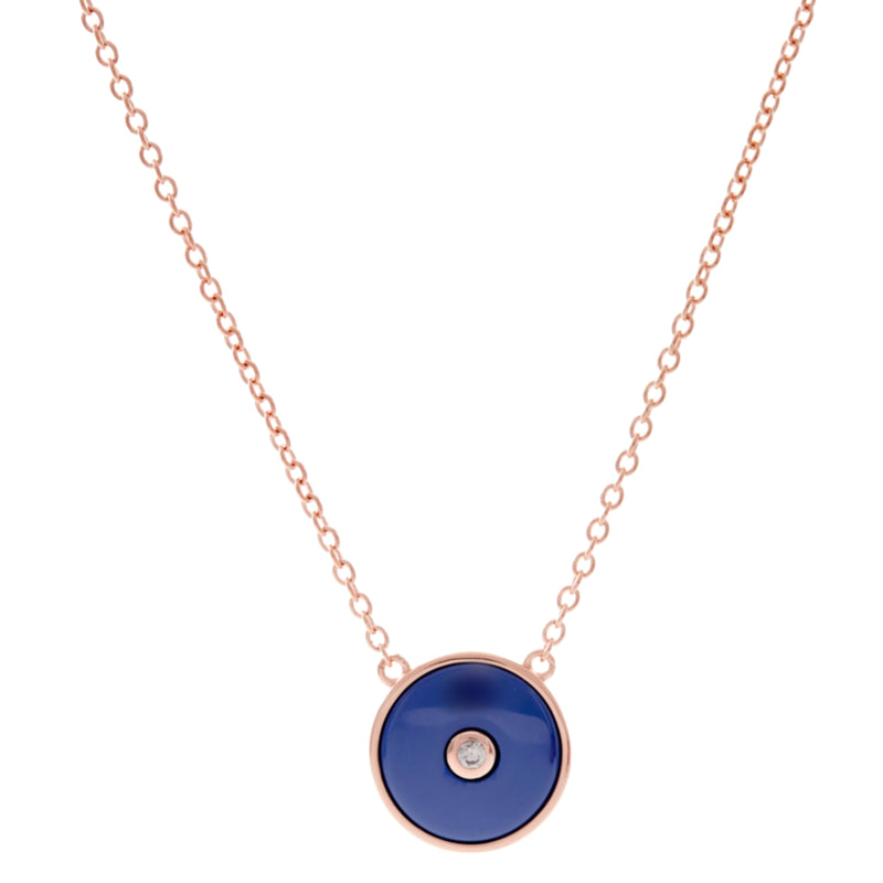 Olivia Rose Gold & Blue Necklace