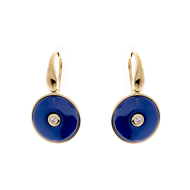 Olivia Gold & Blue Earrings