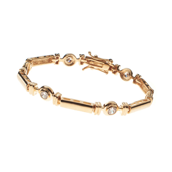 Alexa Gold Tennis Bracelet