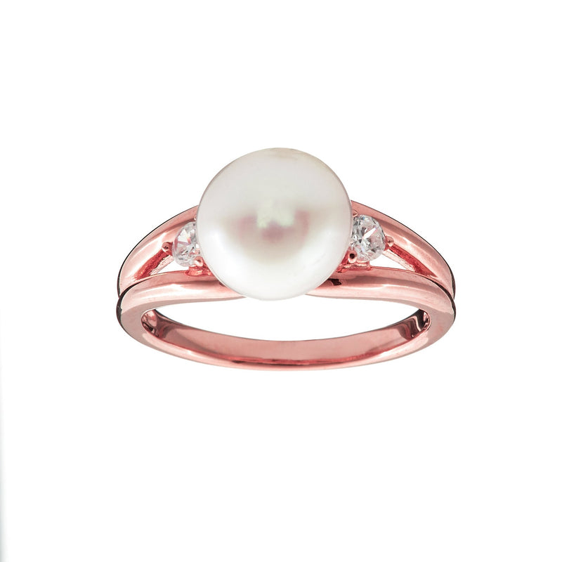 Esther Freshwater Rose Gold Pearl Ring