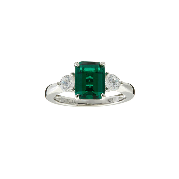 Paris Green Baguette Ring
