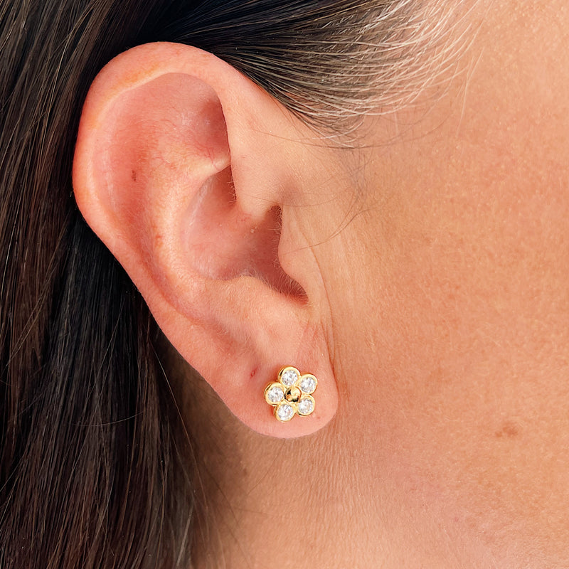 Shiloh Gold Stud Earrings
