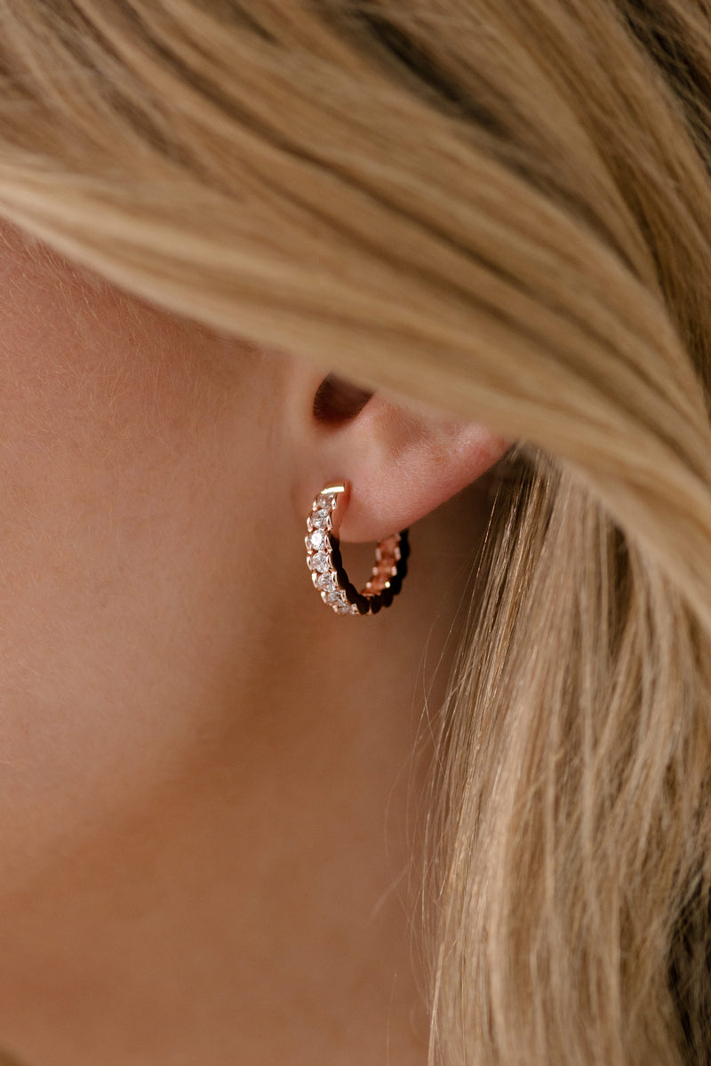 Harper Rose Gold Hoop Earrings