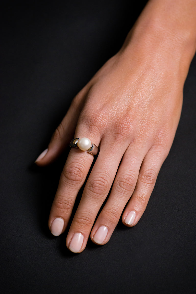 Peyton Freshwater Silver Pearl Ring