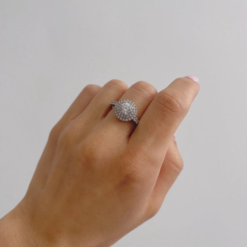 Round Cubic Zirconia Dress Ring