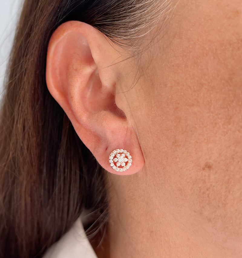 Kate Rose Gold Stud Earrings