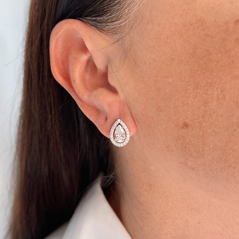 Maia Silver Stud Earrings