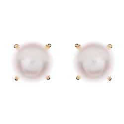Ondine Pearl and Gold Studs