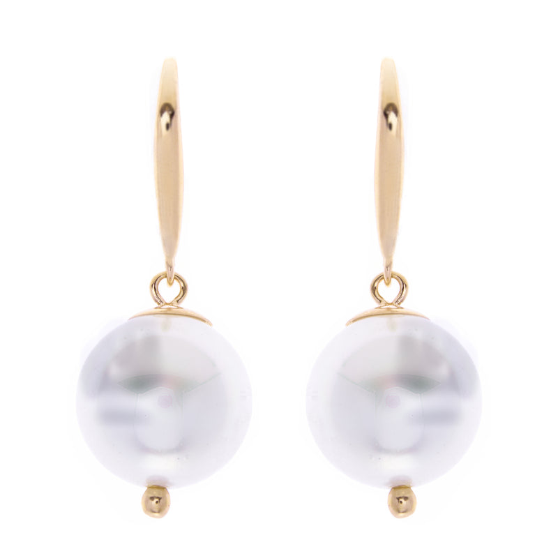 Sofia Pearl Gold Earrings